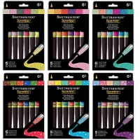 Sparkle Brush Pens (6stuks)